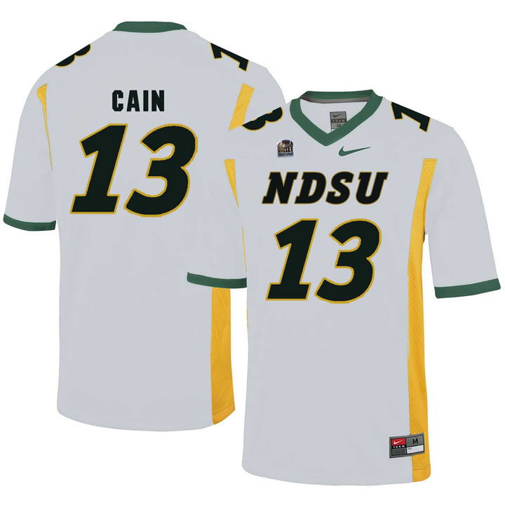 North Dakota State Bison 13 Desmond Cain White College Football Jersey Dzhi,We sell and wholesale North Dakota State Bison 13 Desmond Cain White College Football Jersey Dzhi on line form chian!